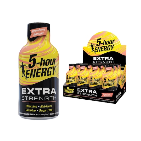 5 Hour Energy 5-hour Energy Extra Strength Sugar Free Strawberry/Banana Energy Shot 1.93 oz 786127